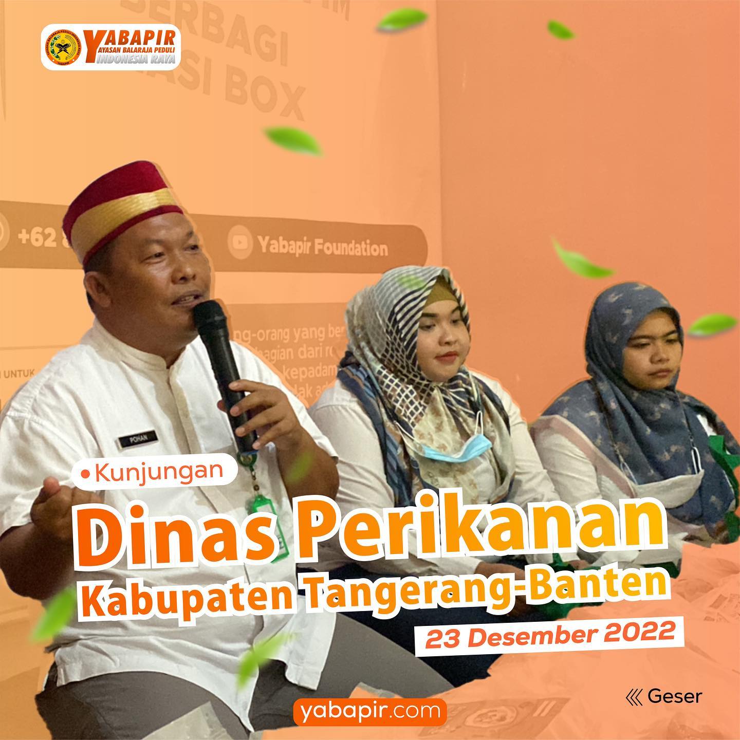 Assalamualaikum wr.wb

Kunjungan Dinas Perikanan Kabupaten Tangerang, Banten pad...