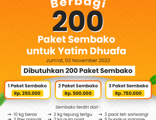 Berbagi 200 Paket Sembako